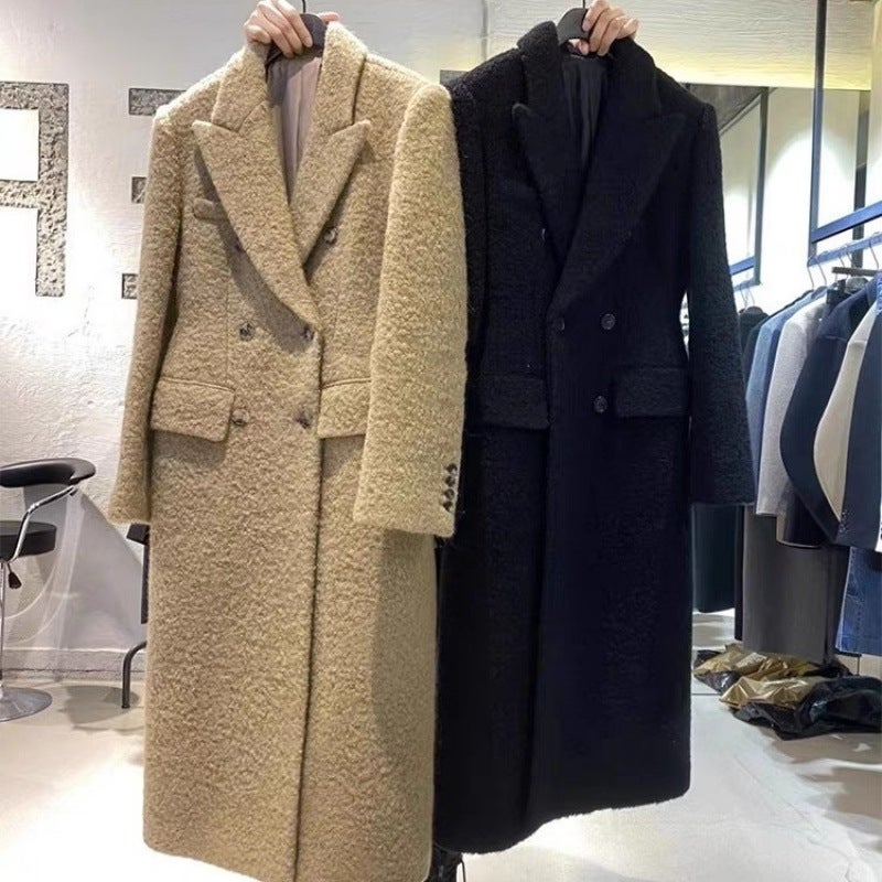 Autumn New Style Chanel Style Good-Looking Thickened Camel Double-Sided Woolen Coat Woolen Suit Jacket For Women - Image 2